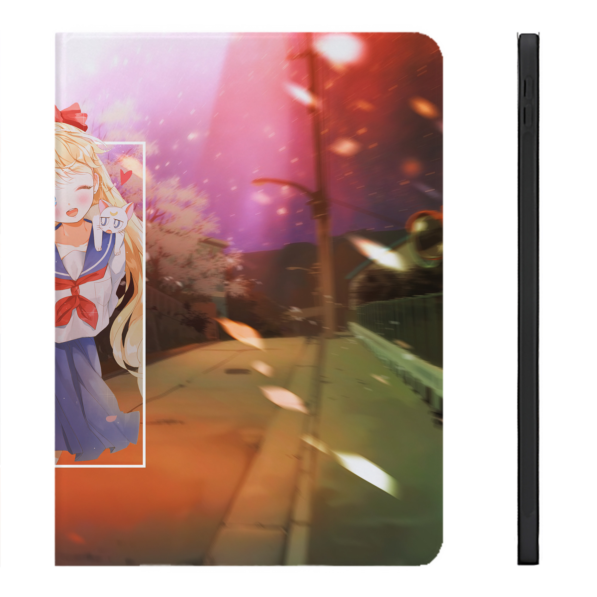 （画像用） 美少女戦士セーラームーン Sailor Moon IPadケース ペンホルダー付き ブックスタイルデザイン